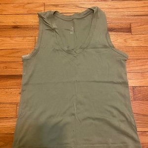 Green tank top